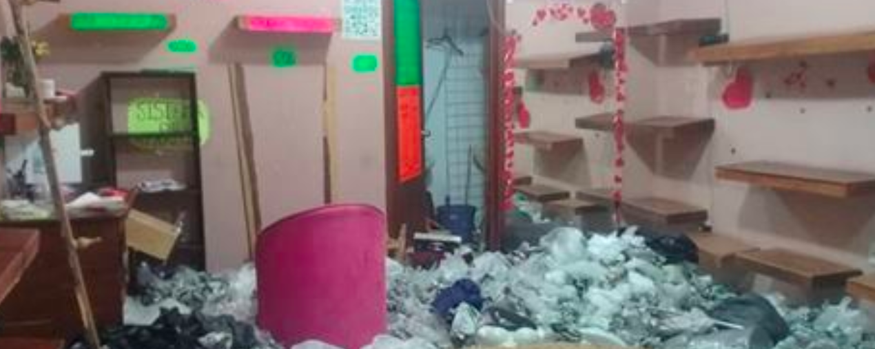 Vacían comercio de artículos de piel en Apizaco